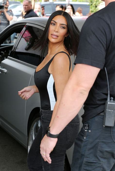 Kim Kardashian S Waist Looks Smaller Than Ever As She Highlights Curvy Derrière In Tight Jeans