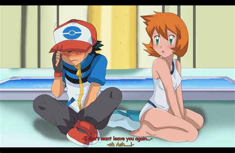 Ash Meet Misty In New Outfit By Hikariangelove On Deviantart Pokemon Ash And Misty Misty From