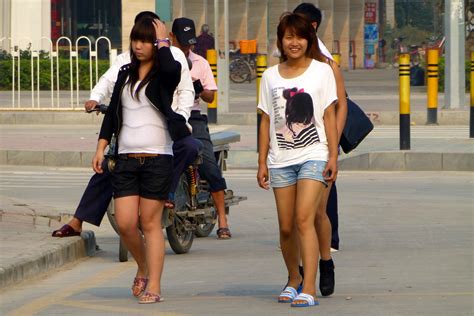chinese girls in the street shenzhen chris flickr