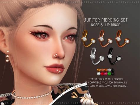 4w25 Jupiter Piercing Set The Sims 4 Download Simsdomination