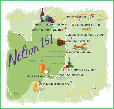 Map Of Wineries In Charlottesville Va Map Resume Examples