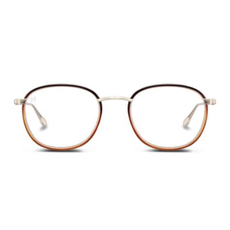 Gali Oval Eyeglasses Brown Bronze Size