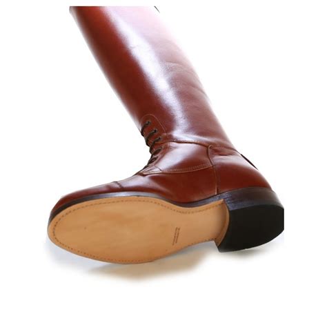 Burgundy Leather Horse Riding Boots Competition Riding Boots
