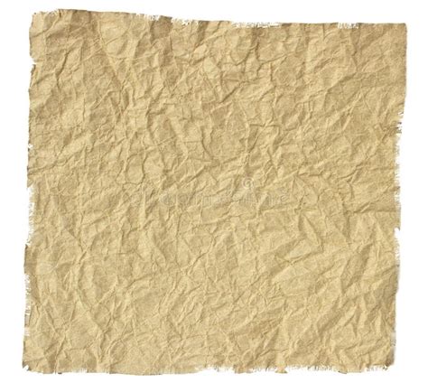 Old Torn Crumpled Paper Stock Image Image Of Textured 33801489