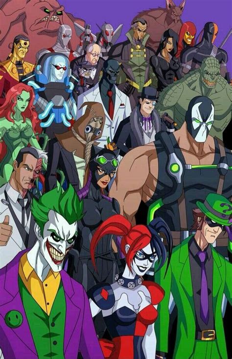 Dc Villains Personajes Comic Enemigos De Batman Personajes De Dc Comics