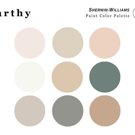 Sherwin Williams Scandinavian Interior Paint Palette Etsy Australia