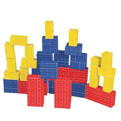 Basic Cardboard Blocks Set Of 40 Cardboard Building Blocks