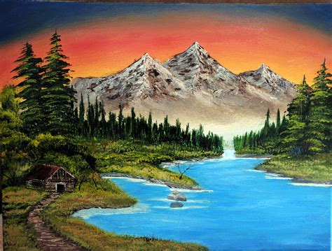 Mountain Re Retreat Painting By Kedar Khanzode Fine Art America