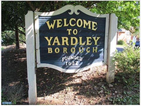 Welcome To Yardley Yardley Bucks County Pa Chalkboard Quote Art
