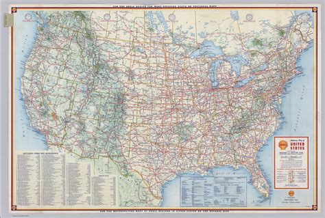 Shell Highway Map Of United States David Rumsey