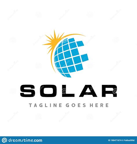 Vecteur Dénergie Solaire De Logo De Panneaux Solaires De Logo