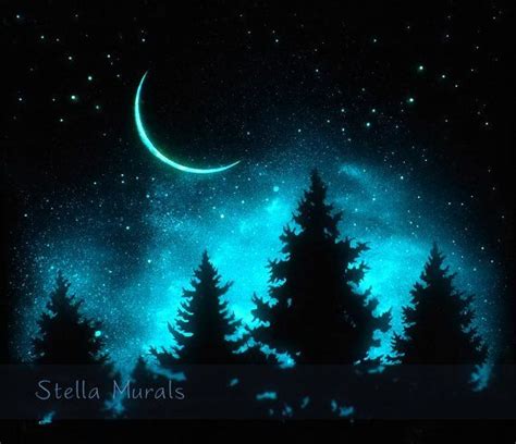 Night Sky Painting Sky Painting Dark Paintings