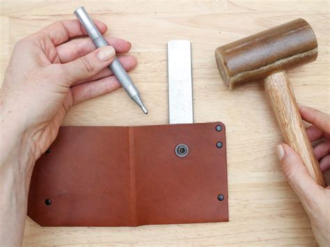 Beginning Leatherworking Class Leather Hardware Snaps Instructables