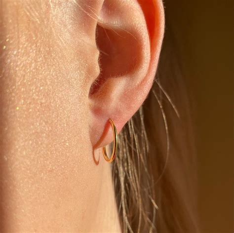 Top Plain Hoop Earrings Gold Best Tdesign Edu Vn