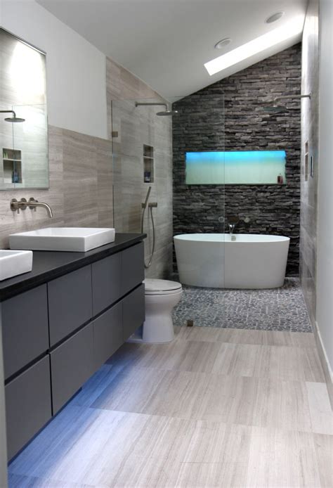 So tile design is that material that is designed. Contemporary Bathrooms - Inspired Space - The Builder's Wife