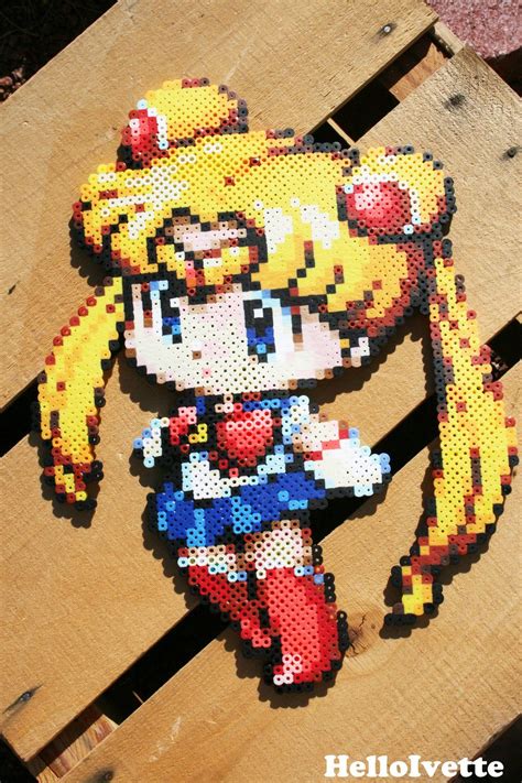 Sailor Moon Perler Bead Sprite By HelloFaith On DeviantART Diy Perler