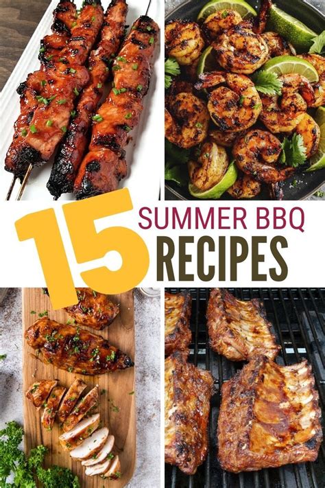15 Summer BBQ Favorites The Crafty Blog Stalker Grilled Dinner Bbq