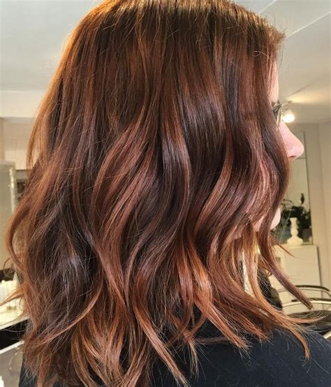 Auburn Copper Tones In Medium Brown Hair Brunette Hair Color Spring