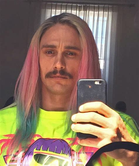 James Franco Just Got Pinterest Worthy Rainbow Hair Allure