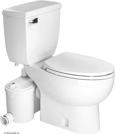 Saniflo Sanibest Pro Macerating Upflush Toilet Kit With Elongated