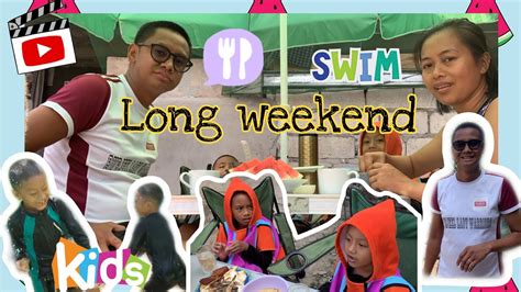 long weekend swimming sa likod bahay youtube