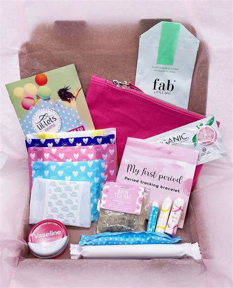 First Period Kit Box For Girls Explore Now Etsy