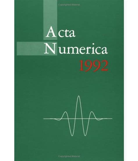 Numerica is wherever you are! ACTA Numerica 1992: Volume 1: Buy ACTA Numerica 1992: Volume 1 Online at Low Price in India on ...