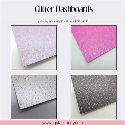 Glitter Dashboard Personal Squizzleberry