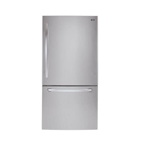 Lg Electronics 24 Cu Ft Bottom Freezer Refrigerator In Stainless