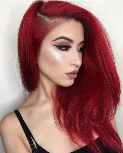 Ruby Hair Luvlylonglocks Maquillage Cheveux Rouges Couleur Cheveux