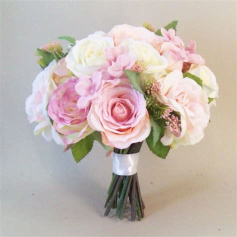 Your wedding flowers are filled with so many memories; Annabel Artificial Roses Wedding Bouquet | Artificial ...