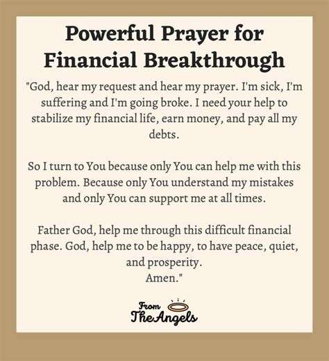 7 Powerful Prayers For Financial Breakthrough With Images