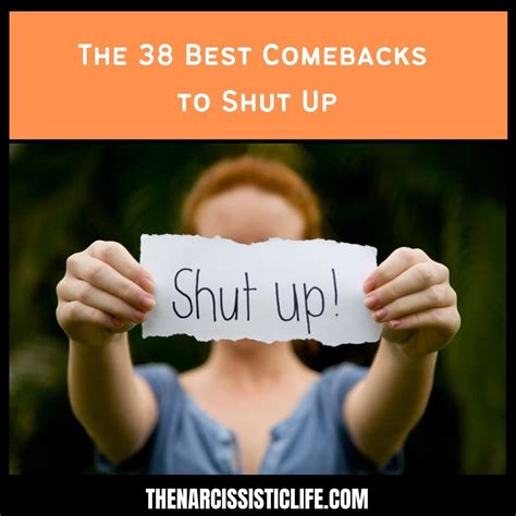 The Best Comebacks To Shut Up The Narcissistic Life
