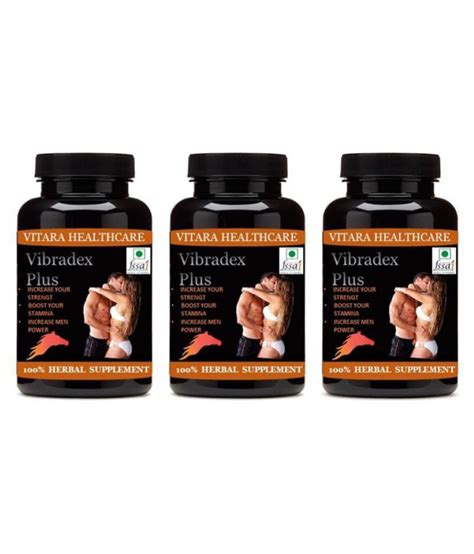 Vitara Healthcare Vibradex Plus Capsule For Male Sex Power Capsule 90 Nos Pack Of 3 Buy Vitara