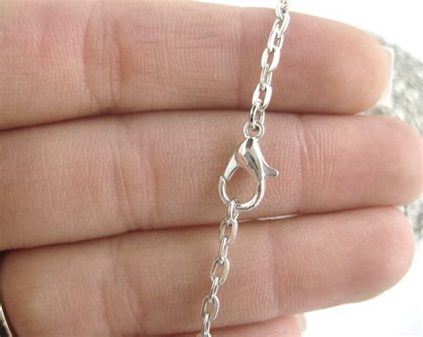 12pcs 30 Inch Silver Necklace Chains Silver Plated Chain Etsy