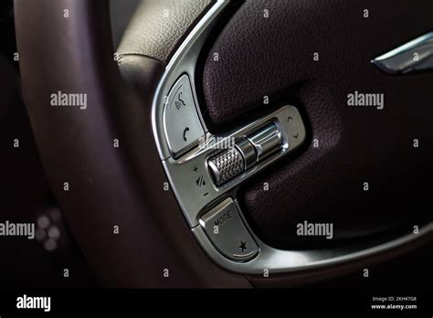 Call Buttons On Car Steering Wheel Audio Control Buttons On The