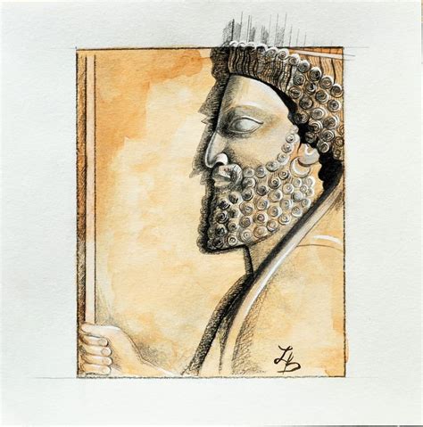 Drawing Assyrian Warrior Assyrian Relief Middle East Art Assyria Art