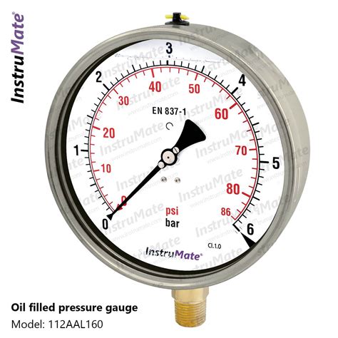 Oil Filled Pressure Gauge 112aa Instrumate