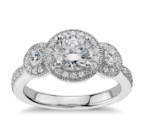 Unlike pavé or channel set, the side diamonds are more distinct and. 25 Best of Anniversary Rings Settings Without Stones