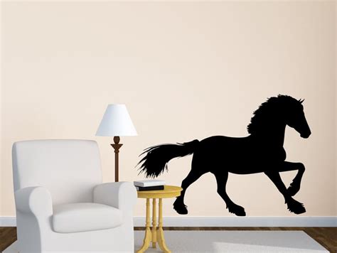 מדבקת קיר סוס אצילי מדבקות קיר טפטים חנות לעיצוב הבית ומשרד