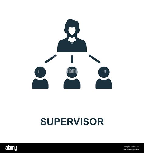 Supervisor Icon Monochrome Sign From Company Management Collection