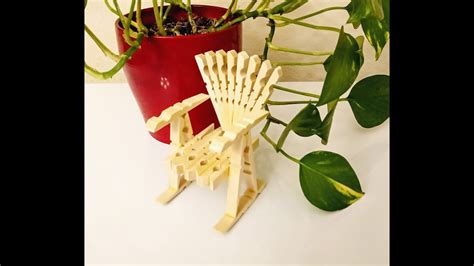 Diy Wooden Clothespins Chair Clothespins Craft Youtube