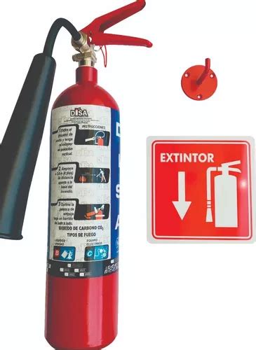 Extintor Extinguidor Co2 Tipo Bc 23 Kg 5 Lb Disa Mercadolibre