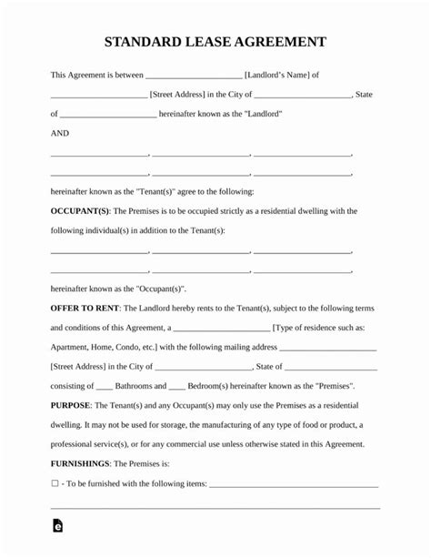 Additionally, find out what legal rights and responsibilities a roommate has after signing. Free Printable Commercial Lease Agreement Unique Free ...