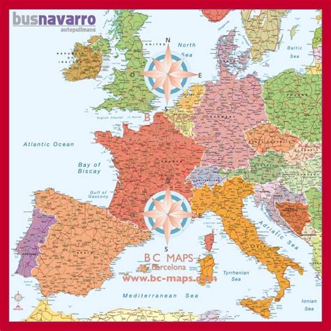 Mapa Mural De Europa Personalizado Bc Maps Mapa Vectorial Eps
