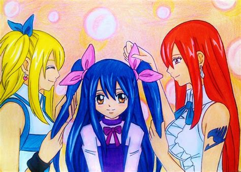 Wendy Marvell Lucy Heartfilia And Erza Scarlet Wendy Marvell Fan