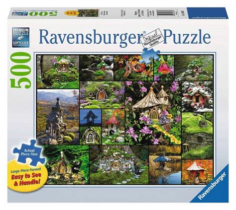 Ravensburger Fairy Houses Jigsaw Puzzle 500 Large Pieces