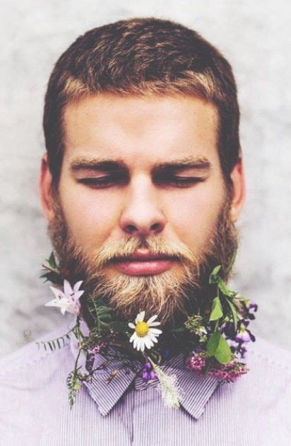 Flowers In Beards An Original Blooming Trend Pun Intended Doseca