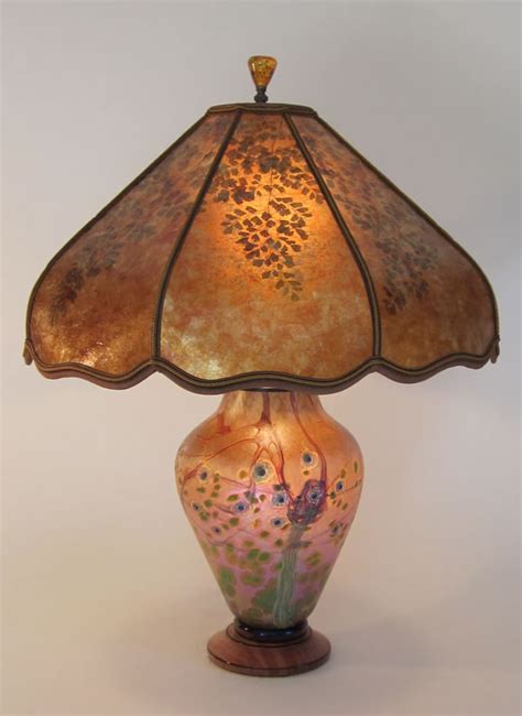 In general, your fitter drop is the distance from the top of the lampshade to the ring (fitter) that attaches to your lamp base. Green Tree Lindsay Art Glass lamp with lighted base ...
