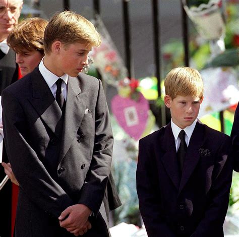where were prince harry and prince william when diana died popsugar celebrity